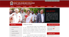 Desktop Screenshot of davcommercesolapur.org