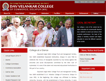 Tablet Screenshot of davcommercesolapur.org